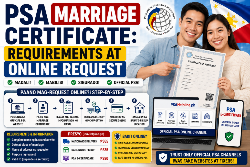 PSA Marriage Certificate