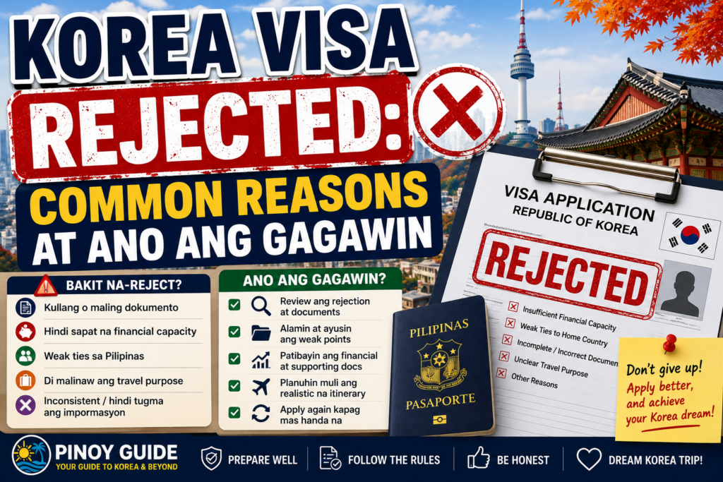 Korea Visa Rejected