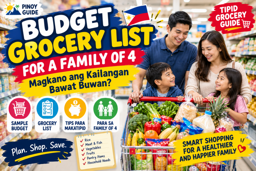 Budget Grocery List for a Family