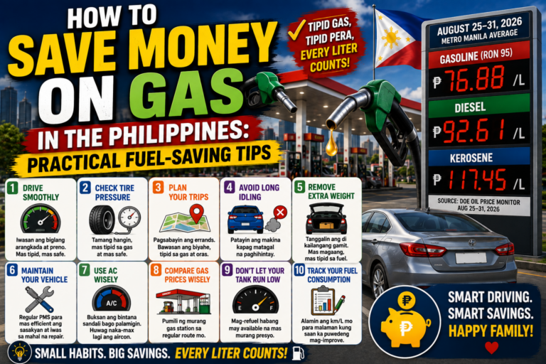 How to Save Gas Philippines