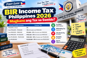 BIR Income Tax Philippines 2026 tax rates and salary withholding tax guide