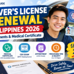 Driver’s License Renewal Philippines 2026 requirements and LTO medical certificate