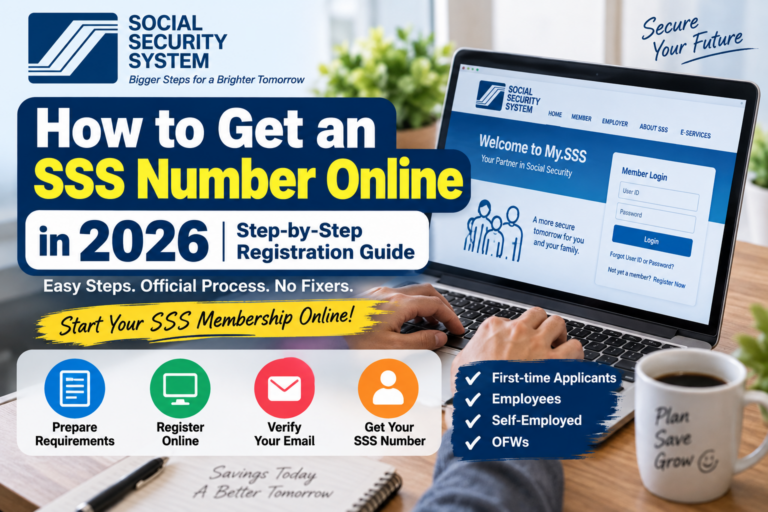 How to get an SSS Number online in 2026 step-by-step registration guide