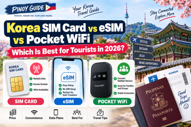 Korea SIM Card vs eSIM vs Pocket WiFi