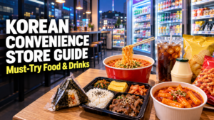 Korean convenience store food and drinks for first-time visitors